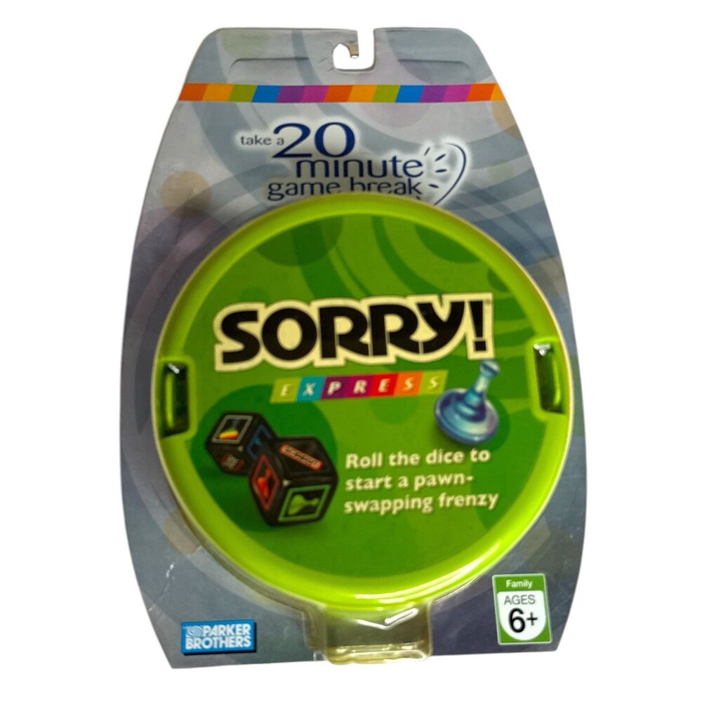 Sorry Express Travel Game Hasbro 2007 | 20 Minute Game Break Factory Sealed